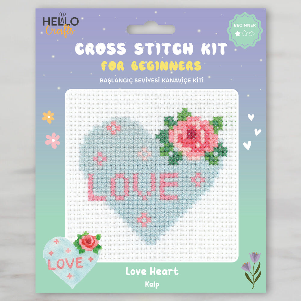 Hello Crafts Kanaviçe Kiti Kalp - HC558